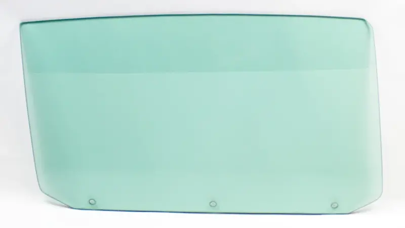 Door Glass with 3 Holes - Green Tint - RH - 65 Chevelle GTO Malibu Convertible