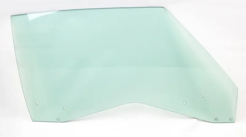 Door Glass - Green Tint - RH - 69 GM A-Body Coupe and Convertible 69-70 Grand Prix