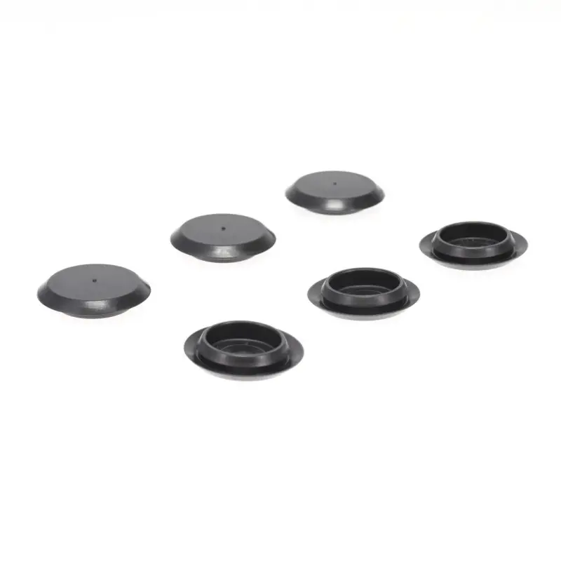 Vent Window Screw Access Hole Black Plastic Plugs - Pair - 68-72 Dodge Plymouth A-Body 66-70 B-Body