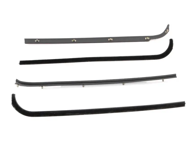 Front Door Beltline Window Felts - Black - 4pcs - 71-72 F-Series Pickup