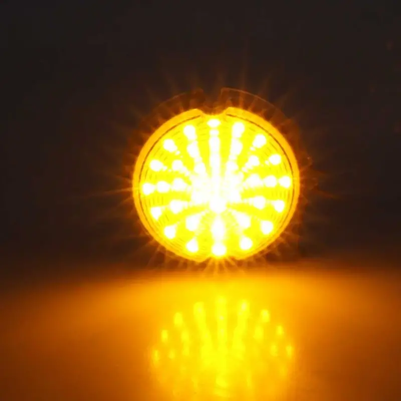 Park Lamp Lens - Clear  Amber LED - LH or RH - 51-53 GMC Truck Suburban