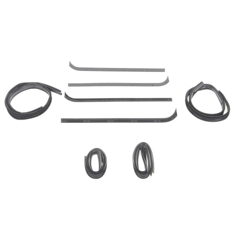 Front Door Window Channel Kit - 8pcs - 73-79 Ford Pickup 78-79 Bronco