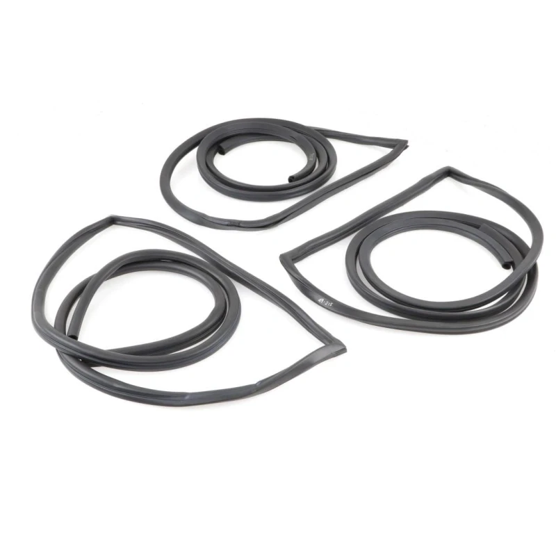 Door Weatherstrip Seals - 3pcs Front and Rear - Glue On - 67-72 Chevy GMC CK Suburban