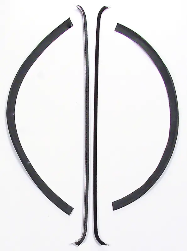 Front Door Beltline Window Felts - Inner & Outer - 47-50 Chevy GMC Truck Suburban