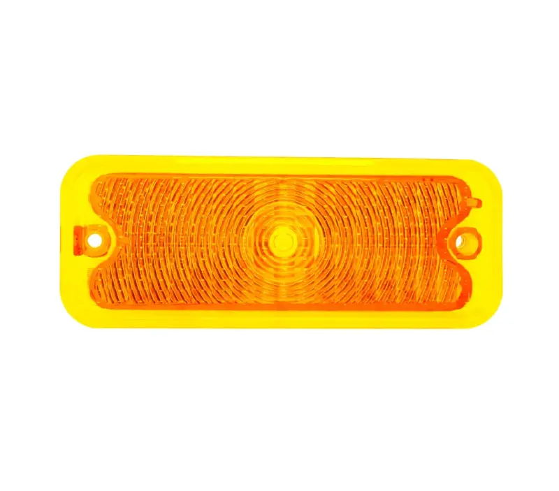 Park Lamp Lens - Amber - without trim - LH - 73-74 Chevy GMC C/K Pickup Truck Blazer Jimmy Suburban (non-diffused)