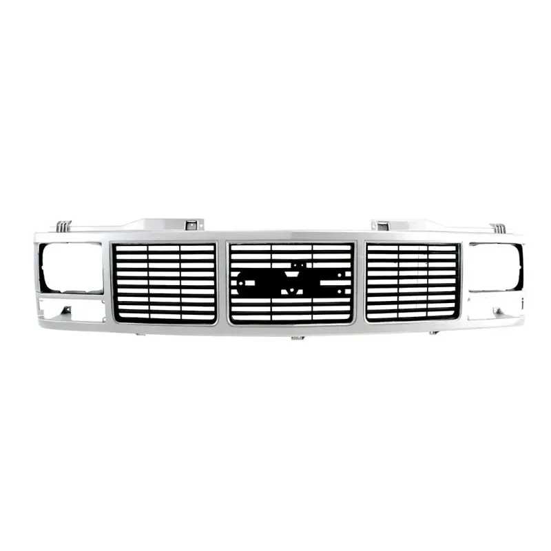 Grille Shell - Argent Silver - Single Headlight - 88-93 GMC CK Pickup Suburban