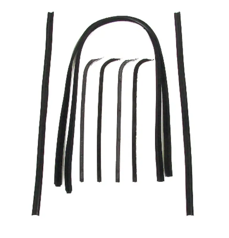 Front Door Window Channel Kit -8pcs - 67-70 Ford F100 F250 F350 Pickup