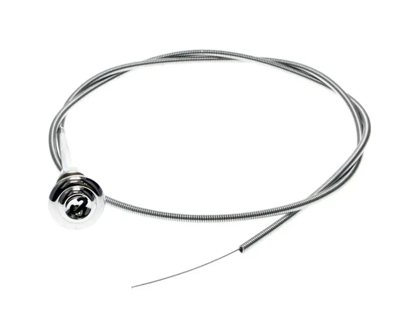 Choke Cable with Knob - Chrome Knob - 46 inch long - 55-59 Chevy Pickup, Suburban