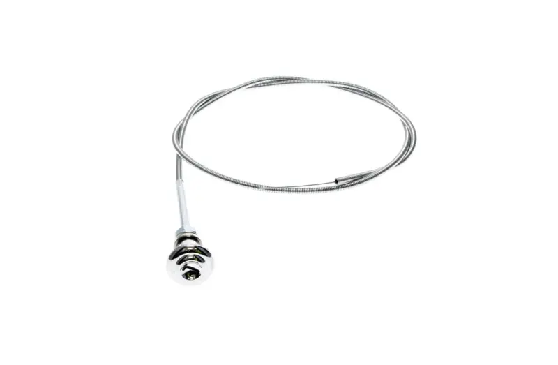 Throttle Cable with Chrome Knob - 46.75 inch Long - 55-59 Chevy GMC Pickup, Suburban