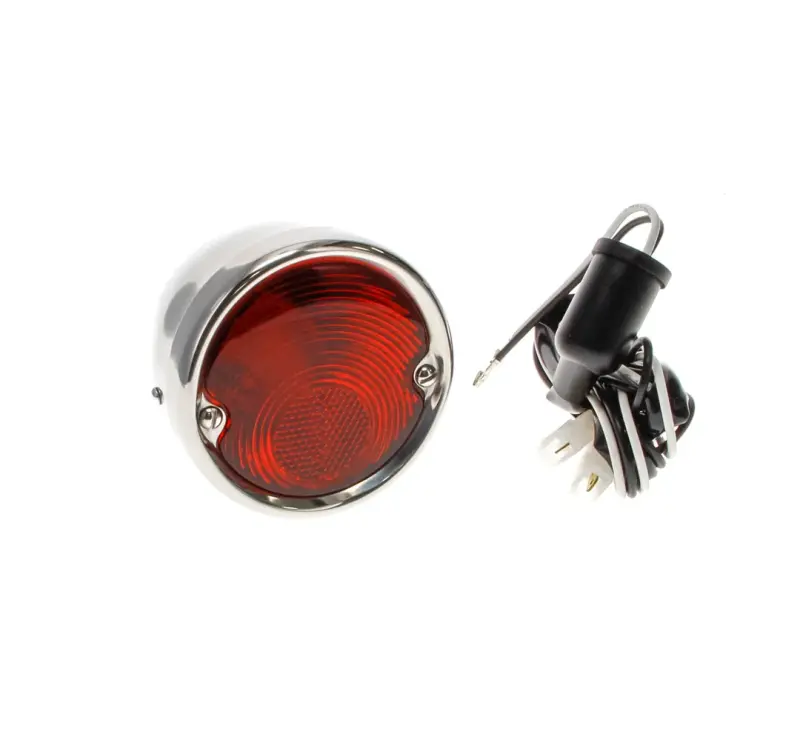 Tail Lamp Assembly - Stainless Housing - LH or RH - 55-59 Chevy GMC Stepside Pickup