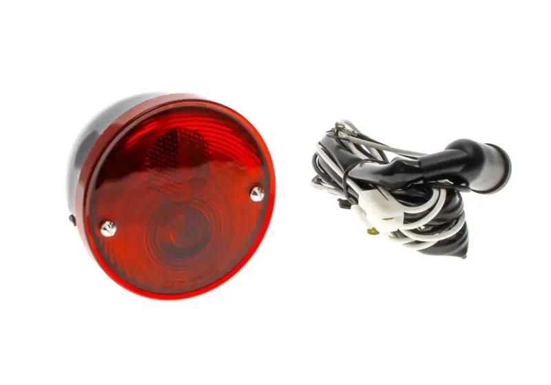 Tail Lamp Assembly - Black Housing - LH or RH - 60-66 Chevy GMC C/K Stepside Pickup