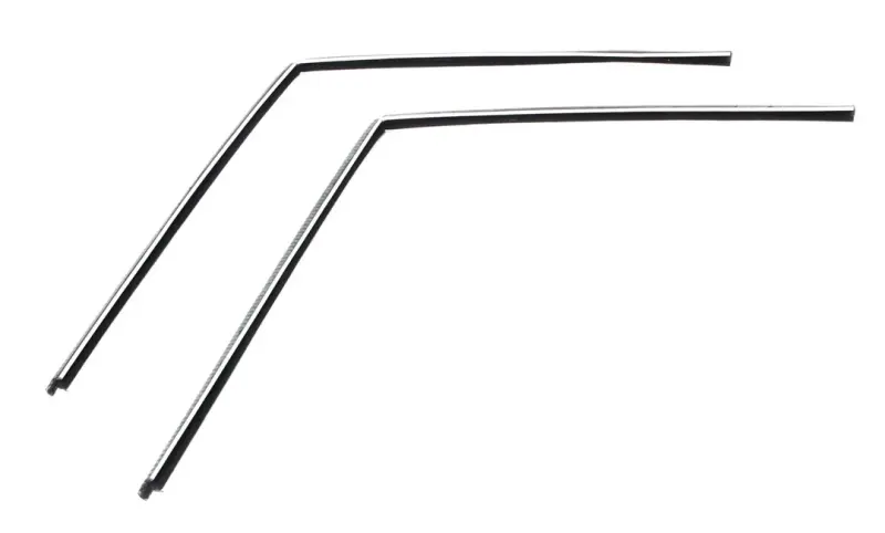 Door Glass Top Run Channels - Pair - 66-77 Bronco Hardtop or Pickup