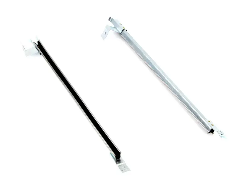 Door Glass Lower Front Channels w/ Brackets - Pair - 66-77 Bronco