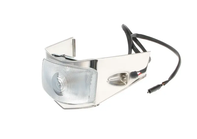 Park Lamp Assembly - Clear Lens with Stainless Bezel - LH or RH - 56 F100 F250 F350 Ford Pickup Truck