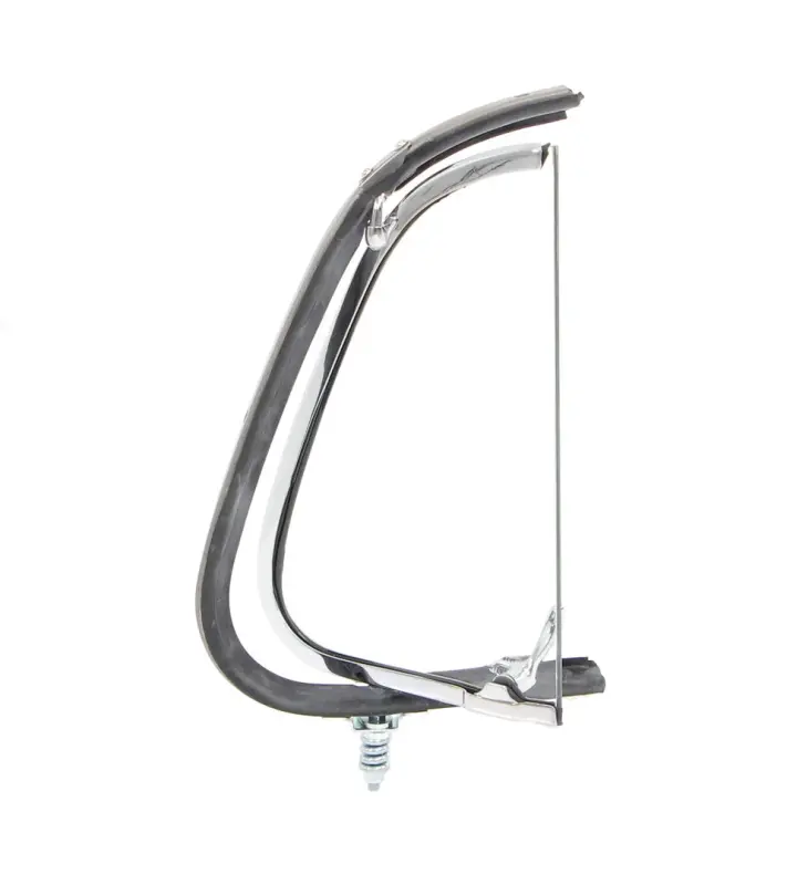 Vent Window Assembly - LH - Clear Glass - Chrome Frame - 51-52 F1 F2 Ford Pickup Truck