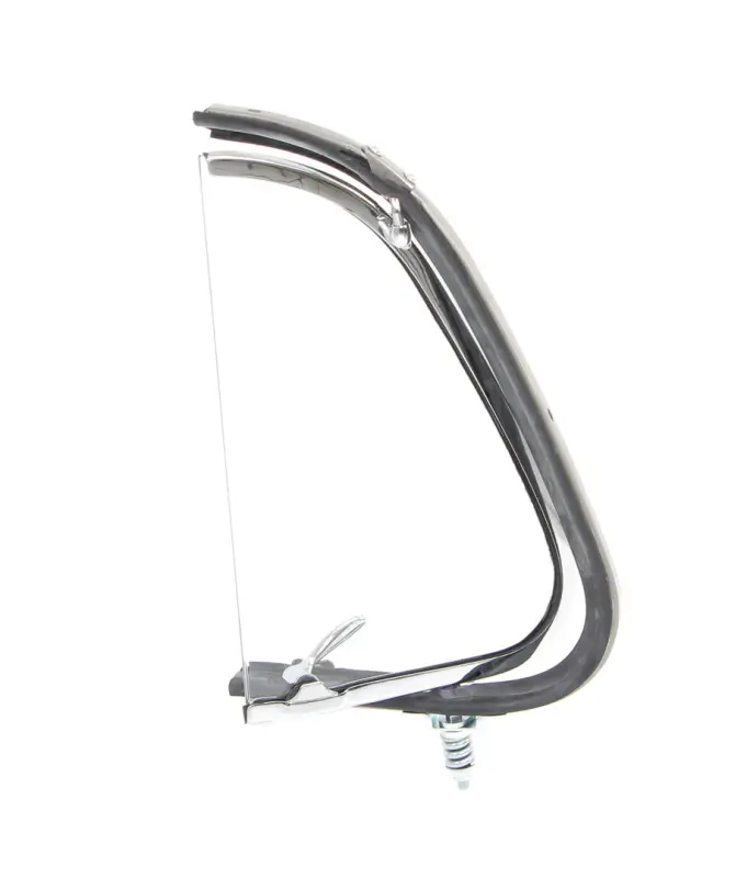 Vent Window Assembly - RH - Clear Glass - Chrome Frame - 51-52 F1 F2 Ford Pickup Truck