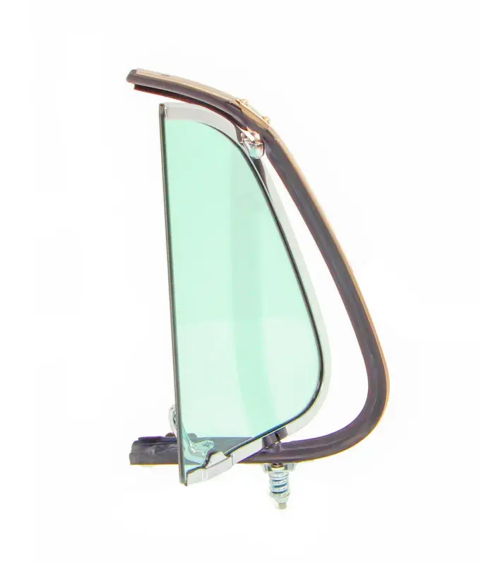 Vent Window Assembly - RH - Green Tint Glass - Chrome Frame - 51-52 F1 F2 Ford Pickup Truck