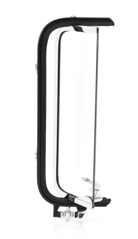 Vent Window Assembly - LH - Clear - Chrome Frame - 56 Ford F100 F250 F350 Pickup Truck