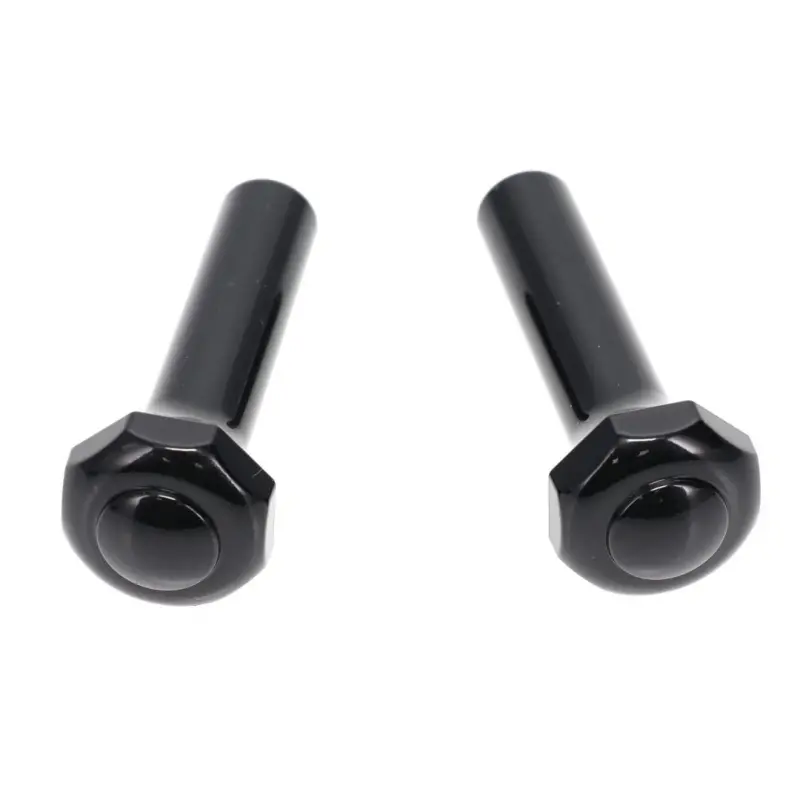 Door Lock Knobs - Black - Pair - 73-81 Ford Truck 78-81 Bronco