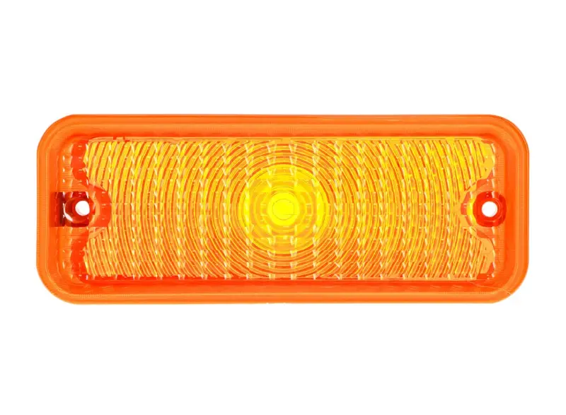 Park Lamp Lens - Amber - with trim - RH - 73-74 Chevy GMC C/K Pickup Truck Blazer Jimmy Suburban (diffused)