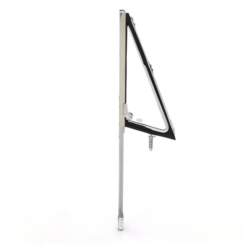Vent Window Assembly - LH - Clear Glass - Chrome Frame - 68-72 Chevy GMC CK Pickup Truck Blazer Jimmy Suburban