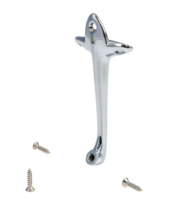 Inside Rear View Mirror Bracket - Chrome - 55-59 Chevy GMC Pickup Truck Suburban