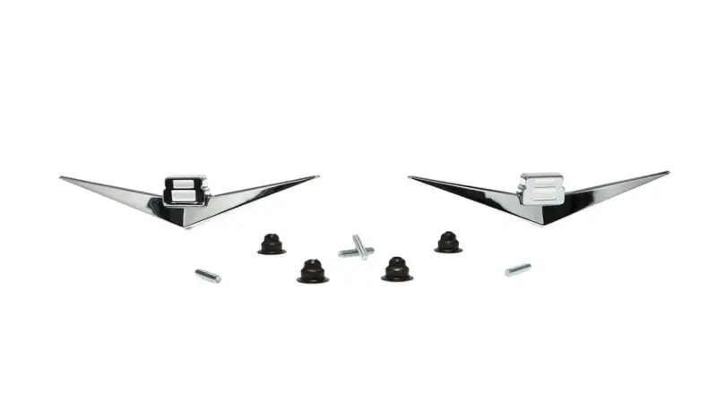 Fender Emblems - Pair - V8 - 55-56 Chevy Pickup Truck Suburban