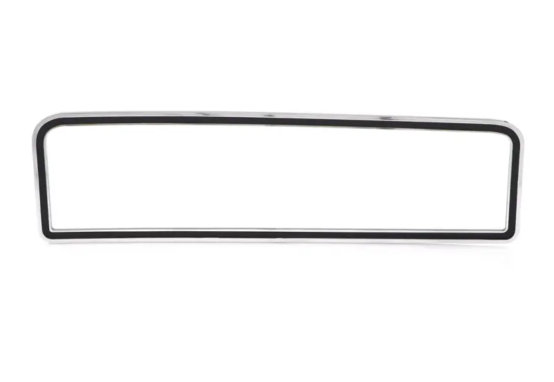 Glove Box Door Trim - Chrome/Black - 73-79 Ford Truck; 78-79 Bronco