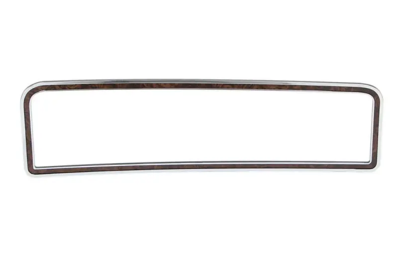 Glove Box Door Trim - Chrome/Woodgrain - 73-79 Ford Truck; 78-79 Bronco