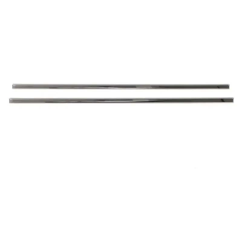 Front Door Panel Carpet Trim - Polished - Pair - 77-91 Chevy GMC C/K Pickup Truck Blazer Jimmy Suburban