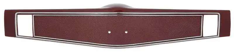 Steering Wheel Shroud - Red - 69 Nova; 69 Camaro; 69 Chevelle El Camino (without woodgrain)