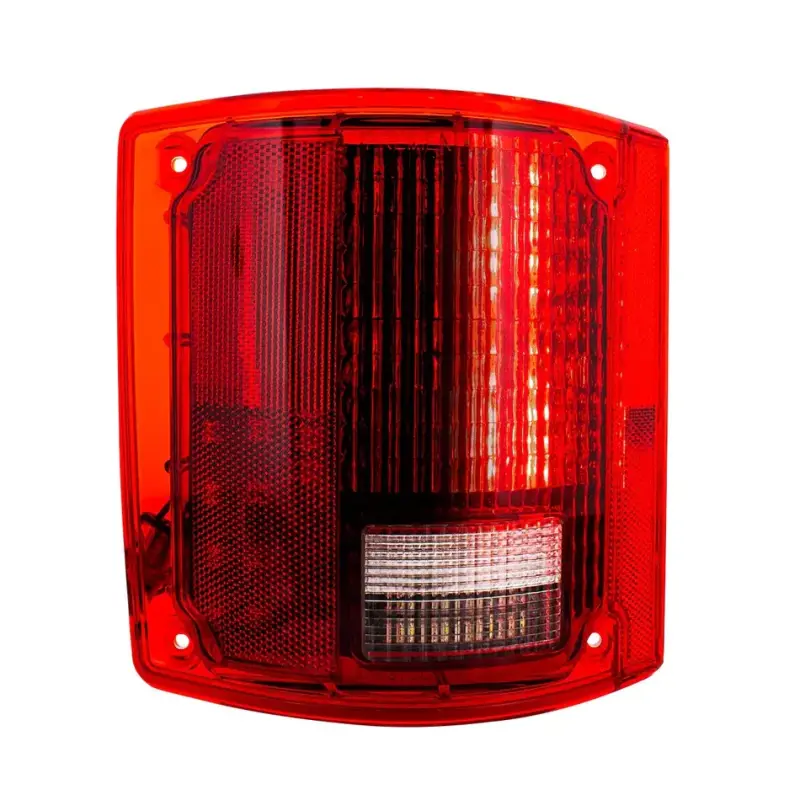 Tail Light Assembly - Red Lens - 56 Red Sequential LED - No Bezel - LH - 73-87 Chevy GMC Squarebody Fleetside Truck Blazer Jimmy Suburban