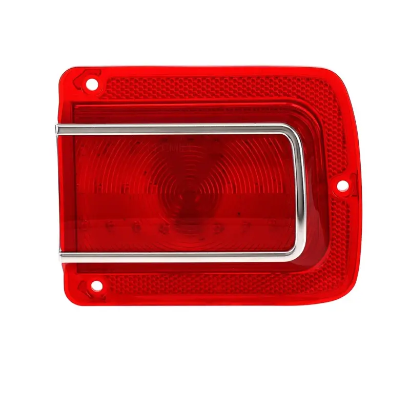 Tail Light Lens - Red - 41 Red LED - Stainless Bezel - RH - 65 Chevelle Malibu