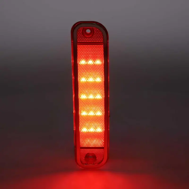 Rear Side Marker Lens - Red - 15 Red LED - Stainless Bezel - LH or RH - 73-80 Chevy GMC CK Stepside Truck