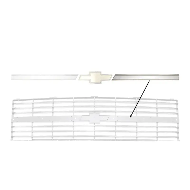 Center Grille Molding - Dual Headlamp - LH - 83-84 Chevy CK Truck Blazer Suburban
