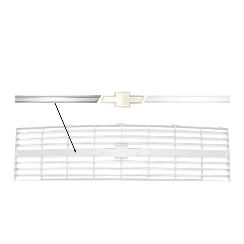 Center Grille Molding - Dual Headlamp - RH - 83-84 Chevy CK Truck Blazer Suburban