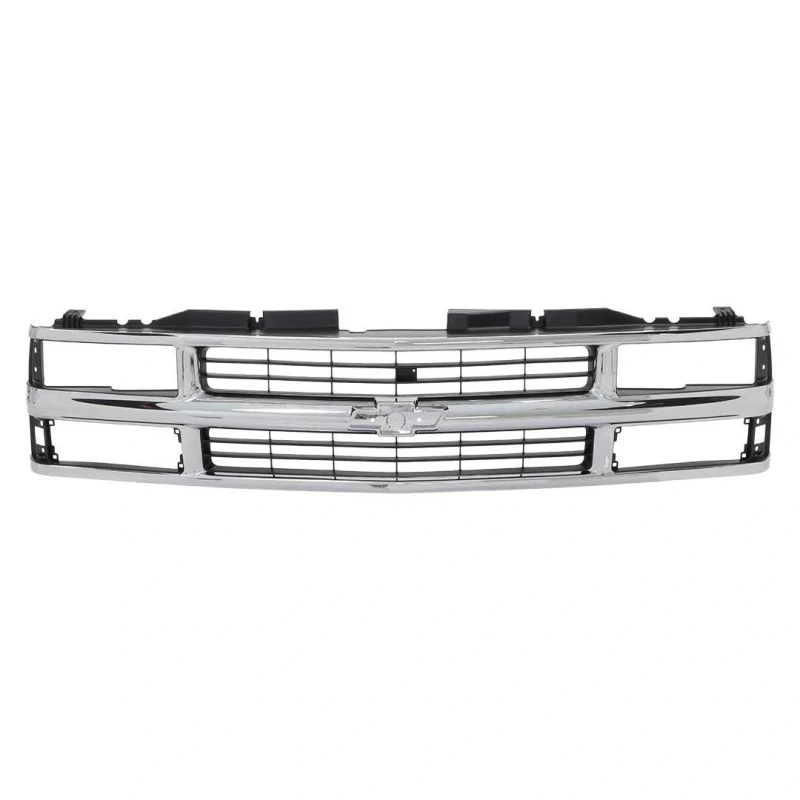 Premium Grille Shell - Chrome Gray - Composite Headlight - 94-98 Chevy CK Pickup SUV