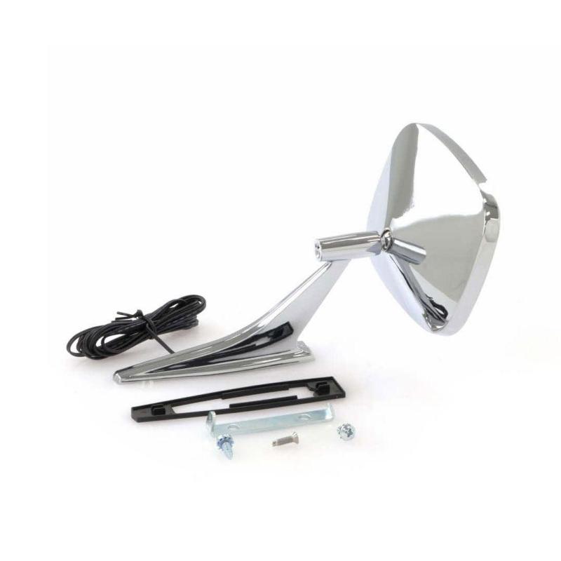 Outside Door Mirror - Chrome with LED Signal - LH - 68-69 Camaro 68 Firebird 69-72 Chevelle El Camino Nova