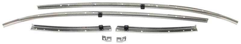 Roof Rail Weatherstrip Channel Kit - 6 pcs - 70-72 Chevelle Malibu 2 Dr Coupe
