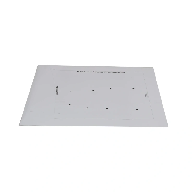Twin Hood Scoop Template - 71-72 Duster Twister