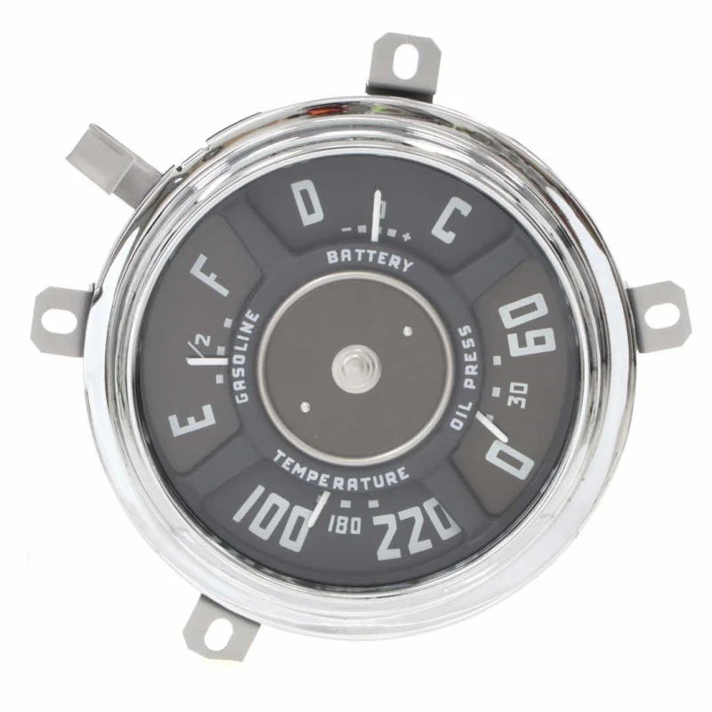 Gauge Cluster Assembly - 12-Volt V8 - 51-53 Chevy or 52-53 GMC Truck