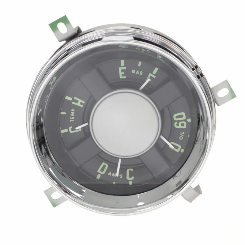Gauge Cluster Assembly - 6-Volt - 54-55 Chevy Truck