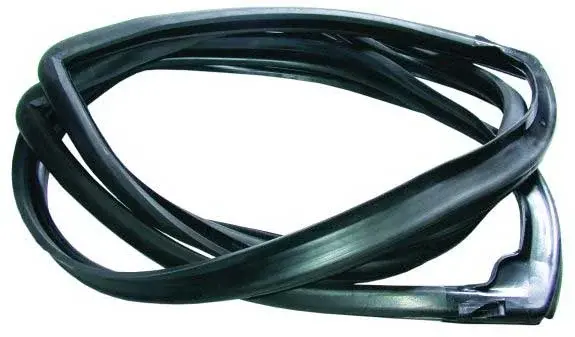 Back Glass Gasket Seal w/ Chrome Lockstrip - 47-66 Chevy GMC C/K Truck (Small Back Glass)