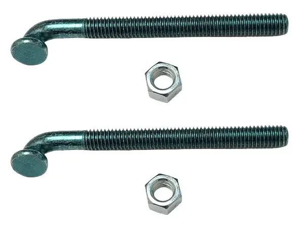 J-Bolts with Lock Nuts (4pc Set) - Dodge Plymouth A, B, E Body