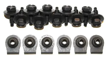 Lower Grille Panel Bolt Kit - 66-70 Dodge Plymouth B-Body