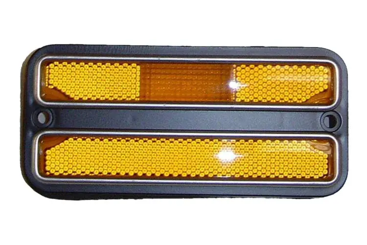 Front Side Marker Lamp - w Chrome Trim - LH or RH - 68-72 Chevy GMC CK Pickup Blazer Jimmy Suburban