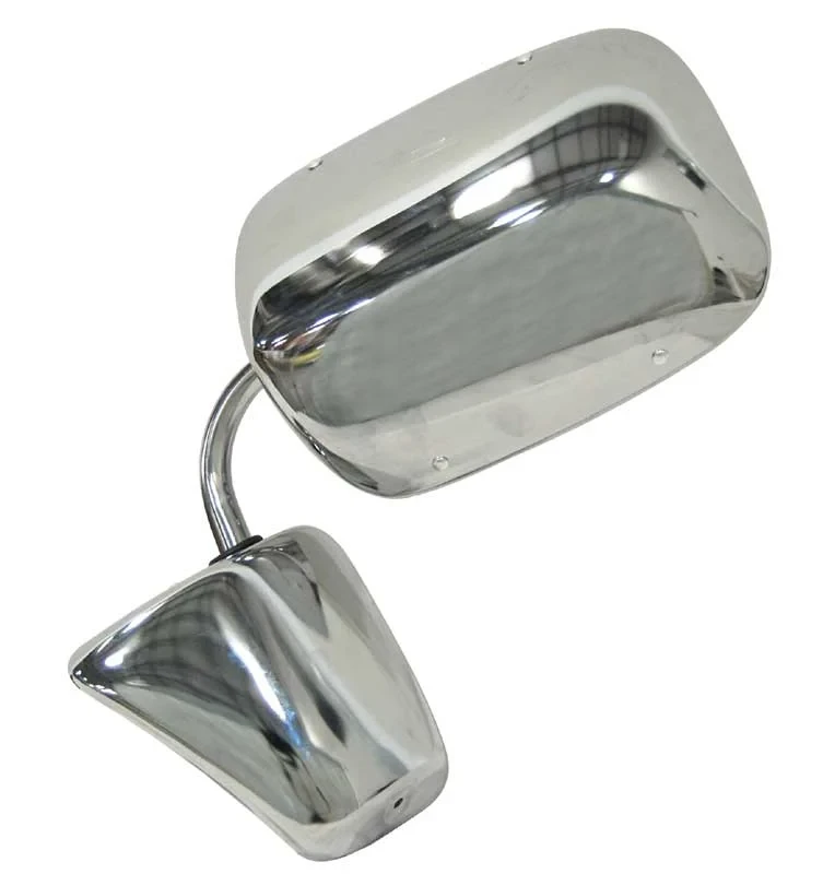 Door Mirror - Chrome - Large Style - LH or RH - 73-91 Chevy GMC CK Squarebody Truck