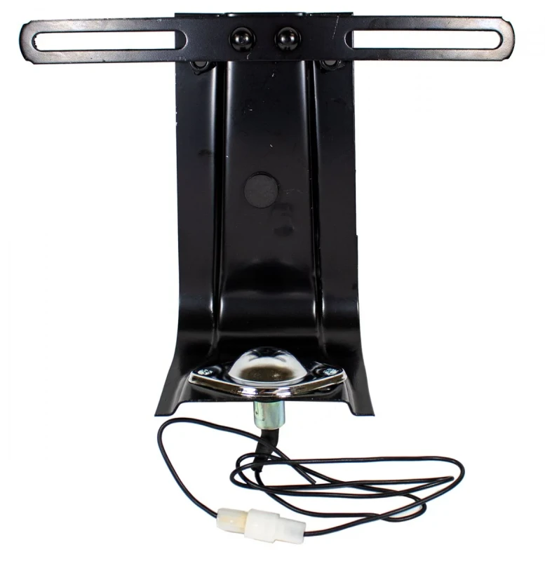 Rear License Plate Bracket w/ Lamp - 54-59 Chevy GMC Stepside Pickup