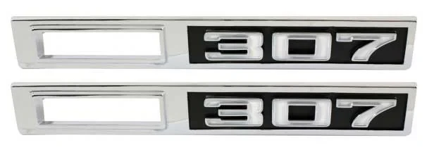 Side Marker Bezels - Front - "307" - LH/RH Pair - 69 Chevelle