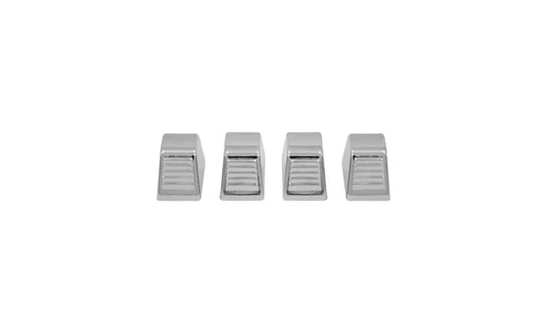 Temperature Control Knobs - Chrome - 4 Piece Set
